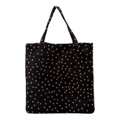 Grunge Retro Pattern Black Triangles Grocery Tote Bag