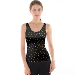 Grunge Retro Pattern Black Triangles Tank Top