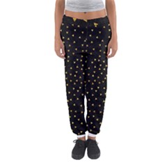 Grunge Retro Pattern Black Triangles Women s Jogger Sweatpants