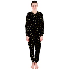 Grunge Retro Pattern Black Triangles Onepiece Jumpsuit (ladies)  by Simbadda