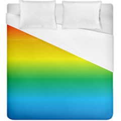 Rainbow Background Colourful Duvet Cover (king Size)