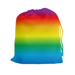 Rainbow Background Colourful Drawstring Pouches (xxl)