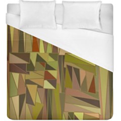 Earth Tones Geometric Shapes Unique Duvet Cover (king Size)