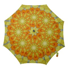 Sunshine Sunny Sun Abstract Yellow Hook Handle Umbrellas (small) by Simbadda