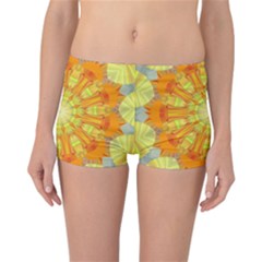 Sunshine Sunny Sun Abstract Yellow Reversible Bikini Bottoms by Simbadda