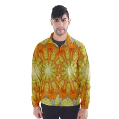 Sunshine Sunny Sun Abstract Yellow Wind Breaker (men)