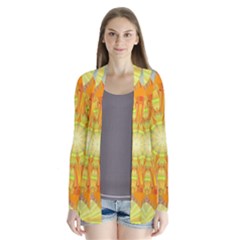 Sunshine Sunny Sun Abstract Yellow Cardigans by Simbadda