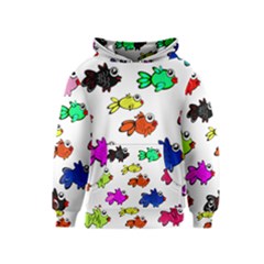 Fishes Marine Life Swimming Water Kids  Pullover Hoodie