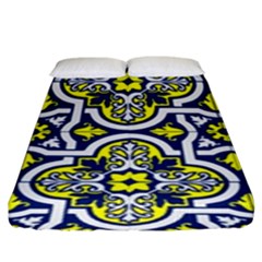 Tiles Panel Decorative Decoration Fitted Sheet (king Size)