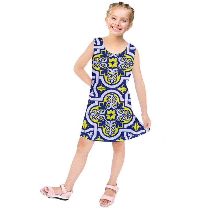 Tiles Panel Decorative Decoration Kids  Tunic Dress