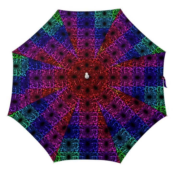 Rainbow Grid Form Abstract Straight Umbrellas