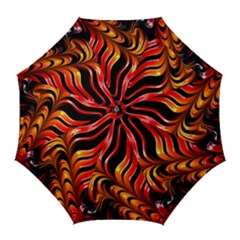 Fractal Mathematics Abstract Golf Umbrellas