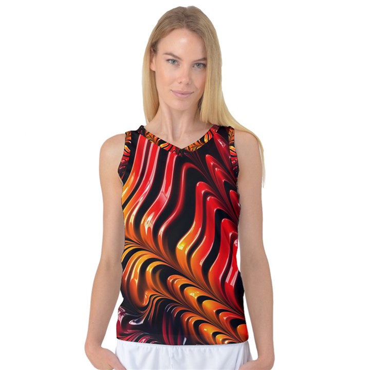 Fractal Mathematics Abstract Women s Basketball Tank Top