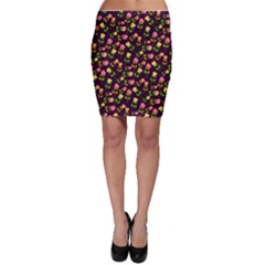 Flowers Roses Floral Flowery Bodycon Skirt by Simbadda