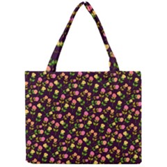 Flowers Roses Floral Flowery Mini Tote Bag by Simbadda