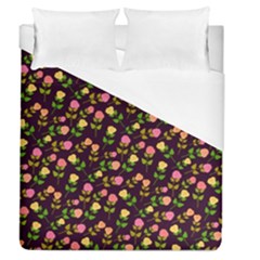 Flowers Roses Floral Flowery Duvet Cover (queen Size)