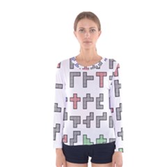 Hexominos Women s Long Sleeve Tee