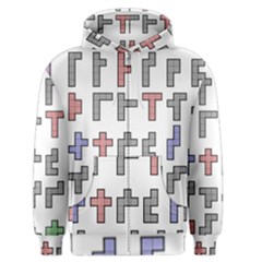 Hexominos Men s Zipper Hoodie