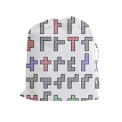 Hexominos Drawstring Pouches (extra Large)