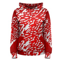 Heart Design Love Red Women s Pullover Hoodie