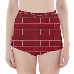 Flemish Bond High-waisted Bikini Bottoms