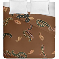 Brown Forms Duvet Cover Double Side (king Size)