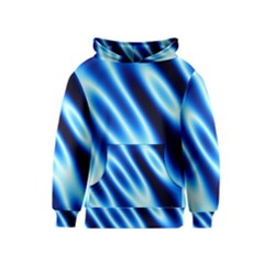 Grunge Blue White Pattern Background Kids  Pullover Hoodie