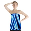 Grunge Blue White Pattern Background Strapless Top View1