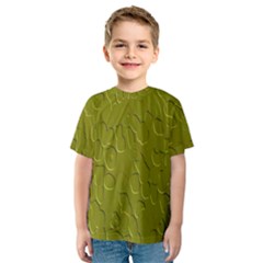 Olive Bubble Wallpaper Background Kids  Sport Mesh Tee