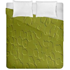 Olive Bubble Wallpaper Background Duvet Cover Double Side (california King Size)