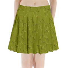 Olive Bubble Wallpaper Background Pleated Mini Skirt by Simbadda