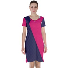 Pink Pattern Short Sleeve Nightdress