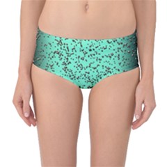 Grunge Rain Frame Mid-waist Bikini Bottoms by Simbadda