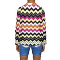 Colorful Chevron Pattern Stripes Pattern Kids  Long Sleeve Swimwear View2