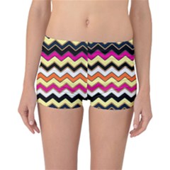 Colorful Chevron Pattern Stripes Pattern Reversible Bikini Bottoms