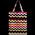 Colorful Chevron Pattern Stripes Pattern Zipper Classic Tote Bag View2