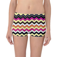 Colorful Chevron Pattern Stripes Pattern Boyleg Bikini Bottoms