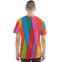 Colorful Lines Pattern Men s Sport Mesh Tee View2