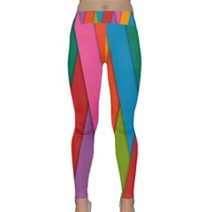 Colorful Lines Pattern Classic Yoga Leggings