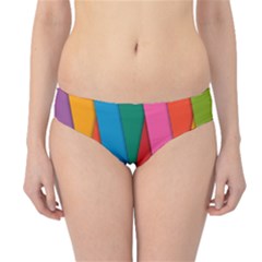 Colorful Lines Pattern Hipster Bikini Bottoms