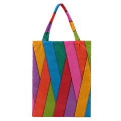 Colorful Lines Pattern Classic Tote Bag