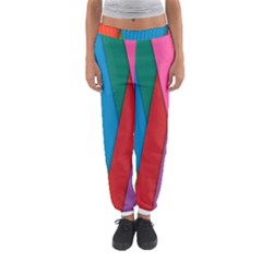 Colorful Lines Pattern Women s Jogger Sweatpants by Simbadda