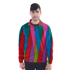 Colorful Lines Pattern Wind Breaker (men)