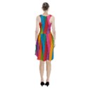 Colorful Lines Pattern Racerback Midi Dress View2