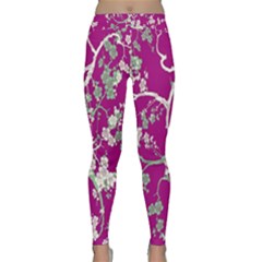 Floral Pattern Background Classic Yoga Leggings