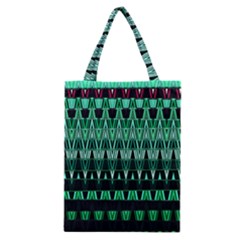 Green Triangle Patterns Classic Tote Bag