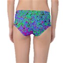 Green Purple Pink Background Mid-Waist Bikini Bottoms View2