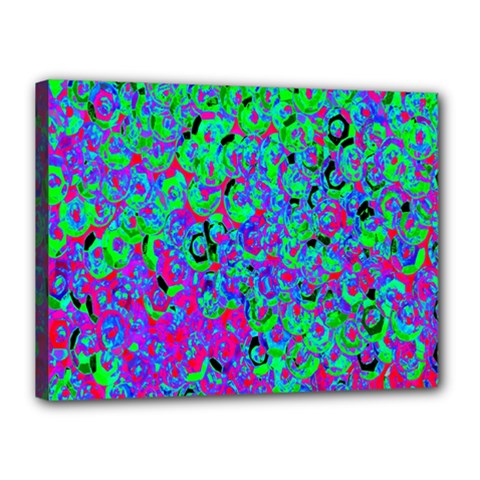 Green Purple Pink Background Canvas 16  X 12 