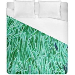 Green Background Pattern Duvet Cover (california King Size)