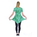 Green Background Pattern Short Sleeve Tunic  View2